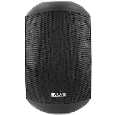 WS-650BK  - 60 W on 8 ohms or 10 W / 20 W / 40 W on 100 V, 2 ways PA passive loudspeaker, IP66 certified, sold in pairs, black