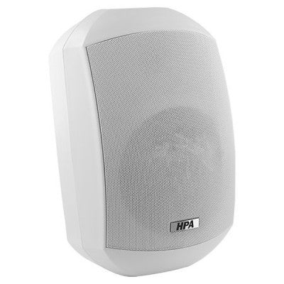 WS-650WH  - 60 W on 8 ohms or 10 W / 20 W / 40 W on 100 V, 2 ways PA passive loudspeaker, IP66 certified, sold in pairs, white