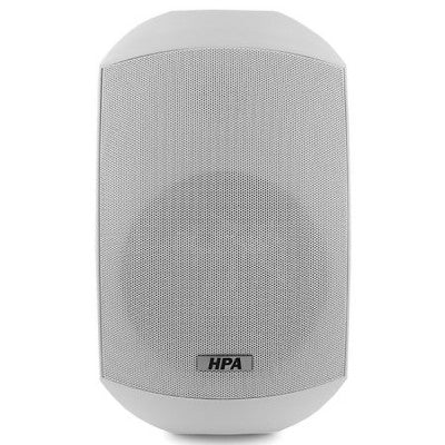 WS-650WH  - 60 W on 8 ohms or 10 W / 20 W / 40 W on 100 V, 2 ways PA passive loudspeaker, IP66 certified, sold in pairs, white