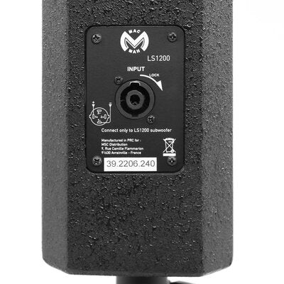 Mac Mah - 1200 W active sound system, Bluetooth, MIC and INST inputs