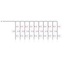 Twinkly PRO - 250 RGB PLC Capsule 10 drops by 25 pixels curtain, 8 cm (pixel spacing) by 10 cm (drops spacing), transparent wire