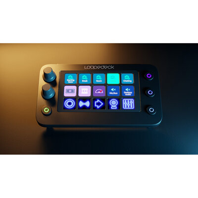 Loupedeck Live S - Ultimate console for content creators and streamers, 15 fully customizable touch keys