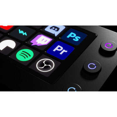 Loupedeck - Loupedeck Live S - Ultimate console for content creators and streamers, 15 fully customizable touch keys