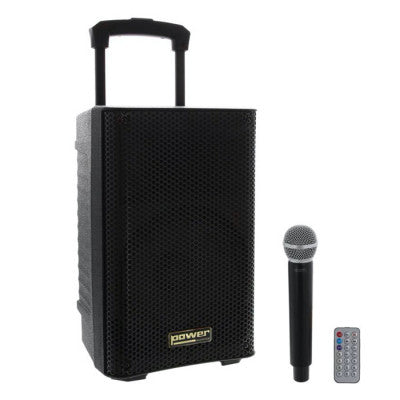 TAKY 8 MEDIA - MP3 portable audio system + 1 UHF handheld microphone, 8" speaker