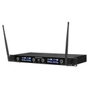 Rondson - 506.0 / 517.5 / 531.0 / 546.5 MHz 4-channel diversity UHF set, 4 handheld microphones + receiver