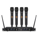 Rondson - 506.0 / 517.5 / 531.0 / 546.5 MHz 4-channel diversity UHF set, 4 handheld microphones + receiver