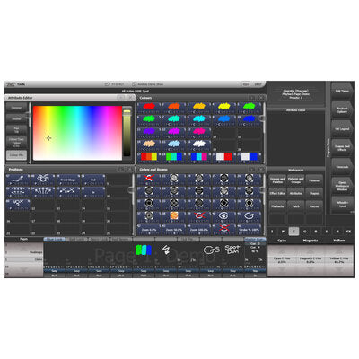 Avolites - 10 main playback faders lighting console, 15.6" touch screen