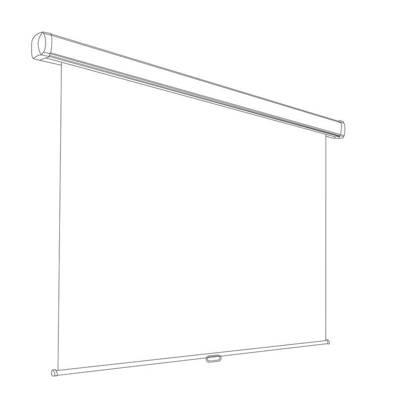 Schermo proiezione "Clubman" manuale a molla 200x200cm