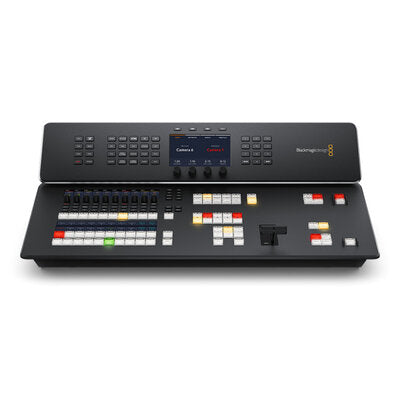 Blackmagic Design - Powerful live production switcher with 8 x 3G-SDI inputs, 12 x SDI outputs, and 1 x HDMI output, direct recording to external media via USB-C, integrated control panel, advanced chroma keyers, multi-view monitoring