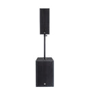 Audiophony - 15" active subwoofer and curve array system with mixer and 1 Bluetooth TWS input