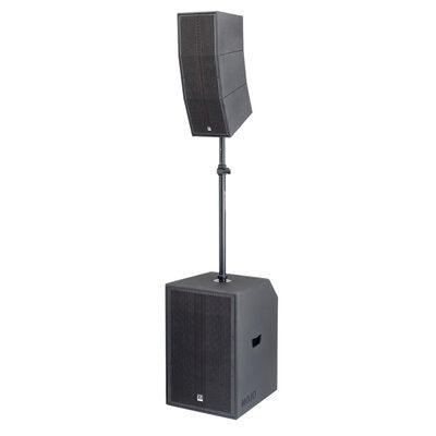 Audiophony - MOJOcurveXL - 15" active subwoofer and curve array system with mixer and 1 Bluetooth TWS input