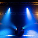 Evolite - Set of 6 TROPIKOLOR 4X15W IP65 projectors, delivered in flight case of 6 compartments