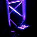 Evolite - Set of 6 TROPIKOLOR 4X15W IP65 projectors, delivered in flight case of 6 compartments