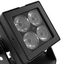 Evolite - Set of 6 TROPIKOLOR 4X15W IP65 projectors, delivered in flight case of 6 compartments