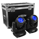 Evolite - 2 x 230 W Osram short arc lamp moving heads delivered in flight case