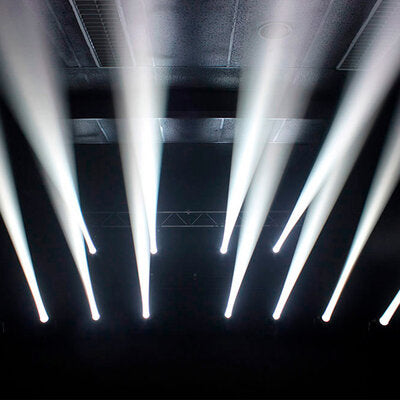 Evolite - 2 x 230 W Osram short arc lamp moving heads delivered in flight case