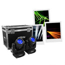 Evolite - 2 x 230 W Osram short arc lamp moving heads delivered in flight case