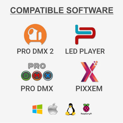 LD-512TOUCH - Tactile wall mounted DMX controller, 512 DMX channels
