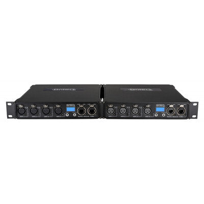 Briteq - BT-NODE24 Mk2 (3-pin XLR) - High-speed ArtNet & sACN node with 4 configurable DMX ports (3-pin XLR), web interface and OLED display
