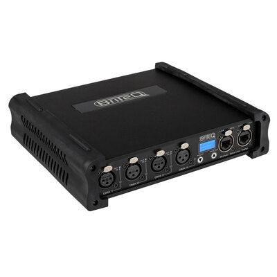 Briteq - BT-NODE24 Mk2 (3-pin XLR) - High-speed ArtNet & sACN node with 4 configurable DMX ports (3-pin XLR), web interface and OLED display