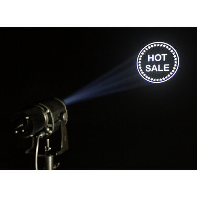 JB Systems - Powerful outdoor IP65 logo projector based on a 100 W cold white LED