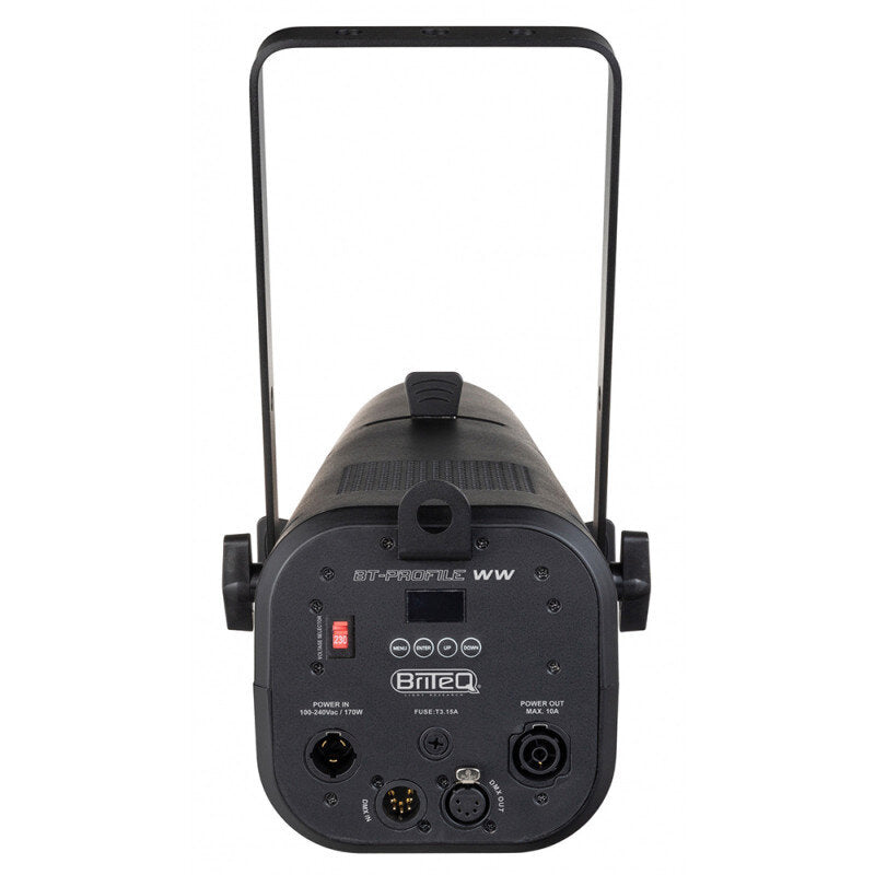 Briteq - BT-PROFILE WW - Very compact 3200 K white LED profile with 4 blades and 25° - 50° zoom