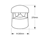 PARK30-6002 - Outdoor kiosk speaker for 100V or 8 Ohms - IP66 - 30W - Green