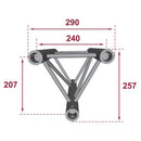 PT29-100 W - aluminium triangular truss- Length: 100 cm - White