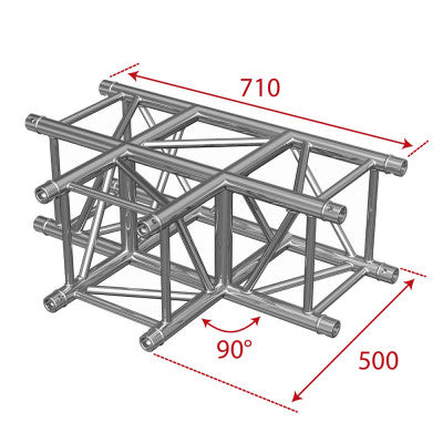 AGQUA-05 W - Quatro angle - 90° - 3 directions - White