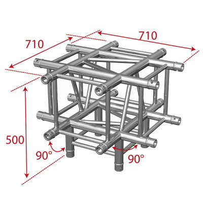 AGQUA-07 W - Quatro angle - 90° - 5 directions - White