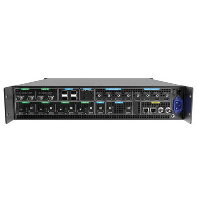 PIXELHUE - P10 (with Flight Case) - 4 x DP 1.2 / HDMI 2.0 + 2 x 12G-SDI inputs, 2 x HDMI 2.0 + 6 x HDMI 1.3 outputs presentation switcher with flight case