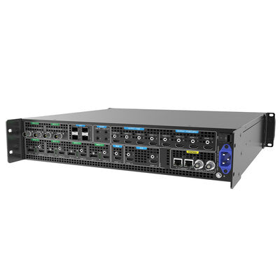 PIXELHUE - P10 (with Flight Case) - 4 x DP 1.2 / HDMI 2.0 + 2 x 12G-SDI inputs, 2 x HDMI 2.0 + 6 x HDMI 1.3 outputs presentation switcher with flight case