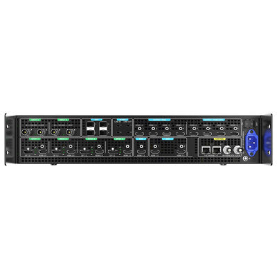 PIXELHUE - P10 (with Flight Case) - 4 x DP 1.2 / HDMI 2.0 + 2 x 12G-SDI inputs, 2 x HDMI 2.0 + 6 x HDMI 1.3 outputs presentation switcher with flight case