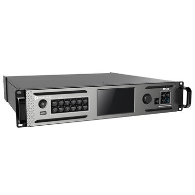 PIXELHUE - P10 (with Flight Case) - 4 x DP 1.2 / HDMI 2.0 + 2 x 12G-SDI inputs, 2 x HDMI 2.0 + 6 x HDMI 1.3 outputs presentation switcher with flight case