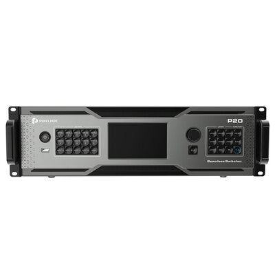 PIXELHUE - P20 (with Flight Case) - 8 x DP 1.2 / HDMI 2.0 + 4 x 12G-SDI inputs, 8 x HDMI 2.0 outputs presentation switcher with flight case