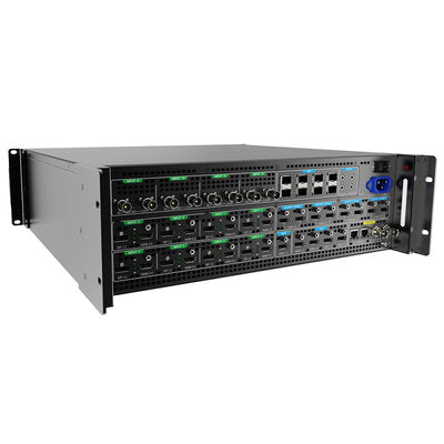 PIXELHUE - P20 (with Flight Case) - 8 x DP 1.2 / HDMI 2.0 + 4 x 12G-SDI inputs, 8 x HDMI 2.0 outputs presentation switcher with flight case