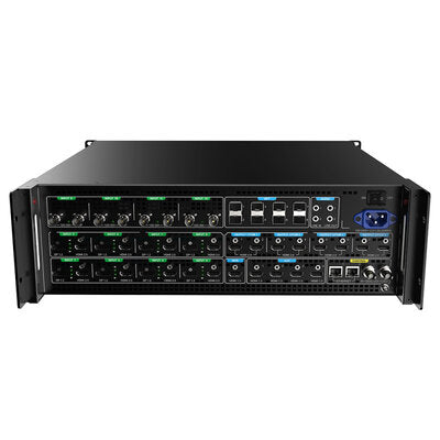 PIXELHUE - P20 (with Flight Case) - 8 x DP 1.2 / HDMI 2.0 + 4 x 12G-SDI inputs, 8 x HDMI 2.0 outputs presentation switcher with flight case