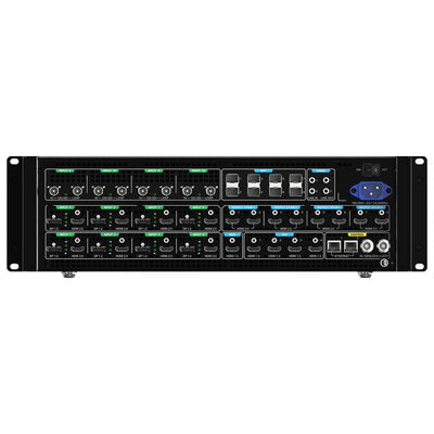 PIXELHUE - P20 (with Flight Case) - 8 x DP 1.2 / HDMI 2.0 + 4 x 12G-SDI inputs, 8 x HDMI 2.0 outputs presentation switcher with flight case