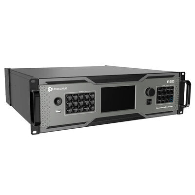 PIXELHUE - P20 (with Flight Case) - 8 x DP 1.2 / HDMI 2.0 + 4 x 12G-SDI inputs, 8 x HDMI 2.0 outputs presentation switcher with flight case