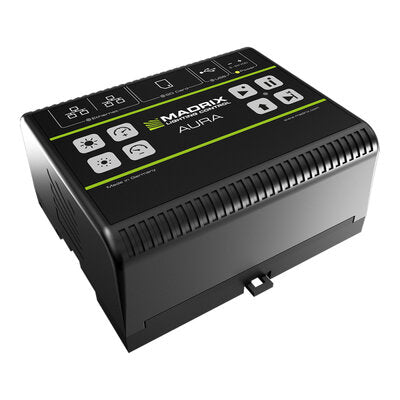 MADRIX - AURA 12 - Stand-alone recorder / player, 12 universes over network, DIN rail