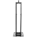 Plugger - Extendable totem adjustable in height on 8 levels, from 106 to 195 cm, black