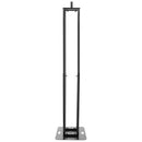 Plugger - Extendable totem adjustable in height on 8 levels, from 106 to 195 cm, black