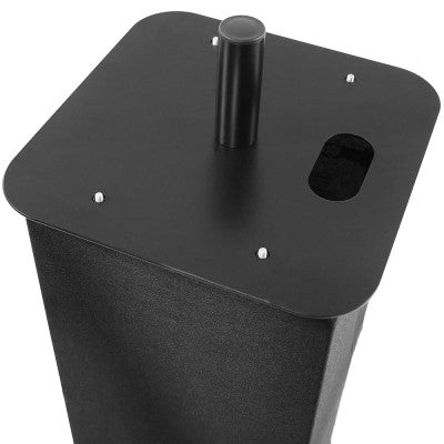 Plugger - Extendable totem adjustable in height on 8 levels, from 106 to 195 cm, black