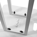 Plugger - Extendable totem adjustable in height on 8 levels, from 106 to 195 cm, white