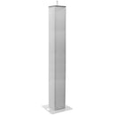 Plugger - TOT 200-R WH - Extendable totem adjustable in height on 8 levels, from 106 to 195 cm, white 