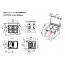 CASE FOR 4x EXPLORER SPOT - Flight case 60x60cm for 4x EXPLORER SPOT