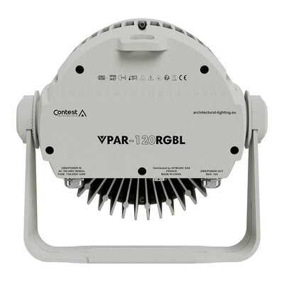 VPAR-120RGBL - 120 W PAR architectural projector, 12 RGBL LED, IP66, 25° aperture