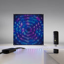 Twinkly PRO - App-controlled backdrop with 1120 RGB LEDs. Black wire & fabric. Sync with live music. Indoor and outdoor smart lighting decoration