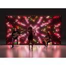 Twinkly PRO - App-controlled backdrop with 1120 RGB LEDs. Black wire & fabric. Sync with live music. Indoor and outdoor smart lighting decoration