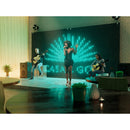 Twinkly PRO - App-controlled backdrop with 1120 RGB LEDs. Black wire & fabric. Sync with live music. Indoor and outdoor smart lighting decoration
